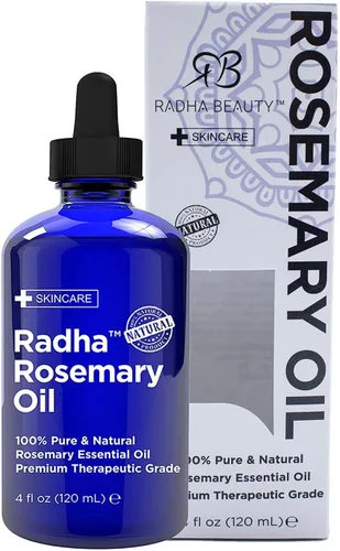 Vista 5 de Aceite esencial de romero Radha Beauty de grado terapéutico, tamaño grande de 4 oz