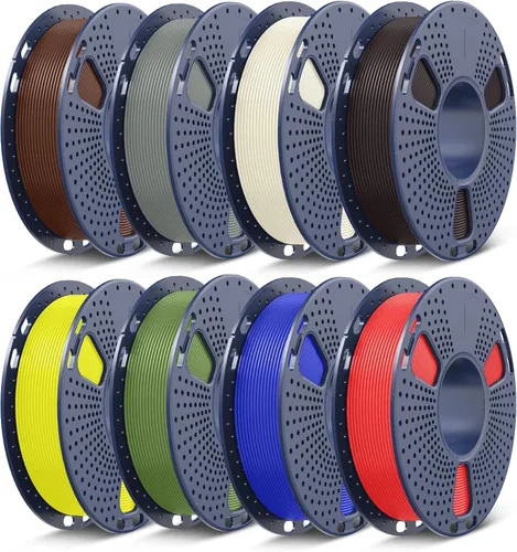 Vista 11 de SUNLU - Filamento PLA Plus 1.75mm Negro 1KG, Filamento para impresora 3D enrollado cuidadosamente 1.75mm, PLA+ 1000g, precisión dimensional de +