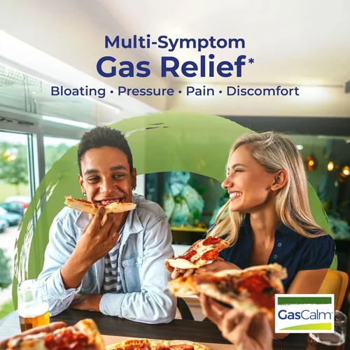 Vista 4 de Boiron Tabletas GasCalm para aliviar la presión de gas, dolor abdominal, hinchazón y molestias, 60