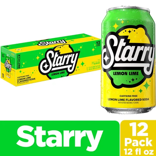 Vista 2 de Starry Lemon Lime Soda Pop, latas de 12 onzas líquidas (paquete de 12)