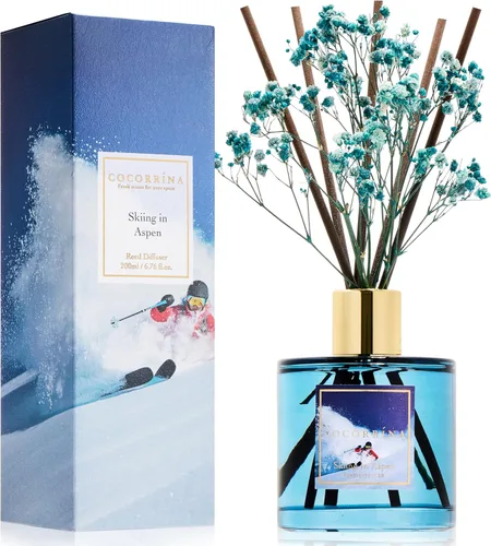 Vista 47 de Cocorrína Juego de difusor de varillas - Difusor perfumado de rosa satinada con varillas para el hogar, difusor de varillas para decoración