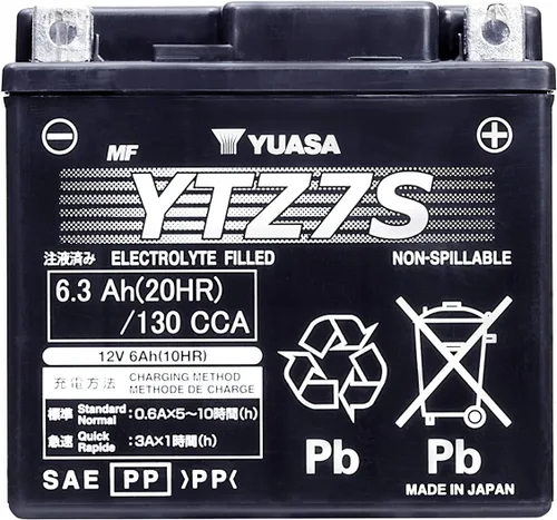 Vista 2 de Yuasa YUAM727ZS YTZ7S Batería AGM de alto rendimiento YTZ activada de fábrica