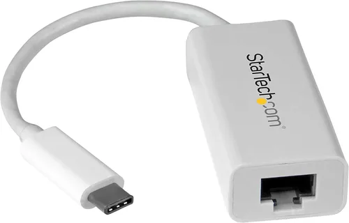 Vista 7 de StarTech.com adaptador de red de NIC con conexión Gigabit Ethernet y puerto USB, Negro
