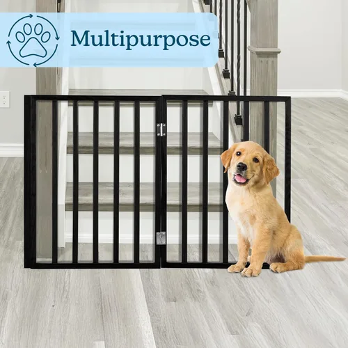 Vista 7 de PETMAKER Pet Gate Freestanding Dog Gate for Indoor or Outdoor Use