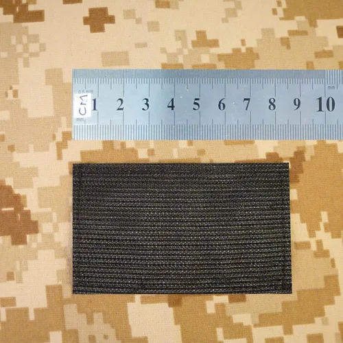 Vista 6 de Parche militar de Brassard MP Laser Tactical Morale Army bordado Touch Fastener Patch (negro y blanco)