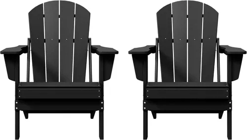 Vista 12 de Westin Outdoors Laguna WO Home - Silla plegable Adirondack para exteriores, muebles retro tradicionales para el hogar, para playa, balcón, patio