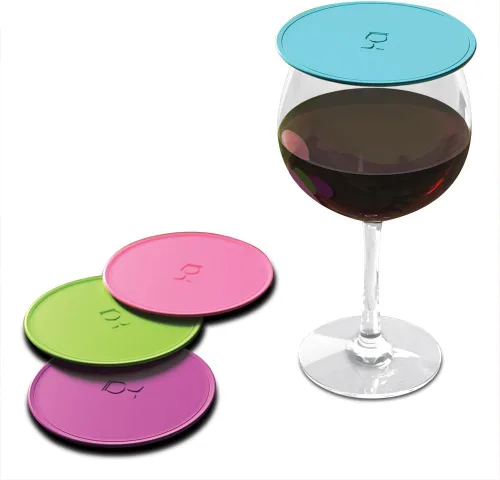 Vista 9 de Drink Tops Tap and Seal - Cubierta para vaso de bebida al aire libre, succiona suavemente a los vasos para mantener las partículas fuera y reducir