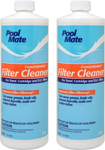 Vista 7 de Pool Mate Limpiador concentrado de filtro de piscina de 1 cuarto de galón, fabricado en Estados Unidos