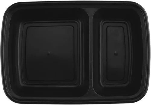 Vista 5 de TIYA - Contenedores de comida a granel de 32 onzas, paquete de 150 con tapas, cajas de plástico con compartimentos para llevar, reutilizables, aptos