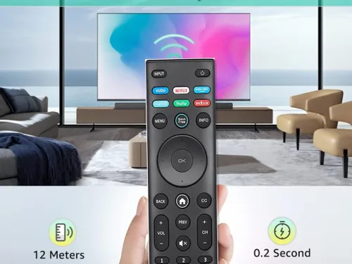 Vista 3 de Control remoto universal de repuesto para todos los televisores inteligentes VIZIO LED LCD HD 4K UHD HDR, control remoto Vizio con teclas