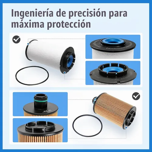 Vista 6 de iFJF 68235275AA Fuel 68229402AA Kit de filtro de aceite de repuesto para Ram 1500