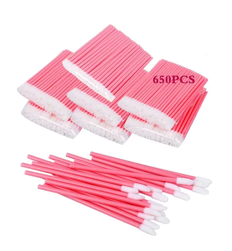 Vista 9 de 640 pinceles desechables para labios, aplicadores de lápiz labial, aplicadores de maquillaje, aplicadores de brillo de labios, probador, varitas