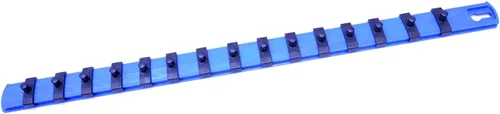 Vista 5 de MLTOOLS Twist Lock - Organizador de riel de enchufe negro de 18 pulgadas con 15 clips de enchufe de 1/2 pulgadas, fabricado en Estados Unidos