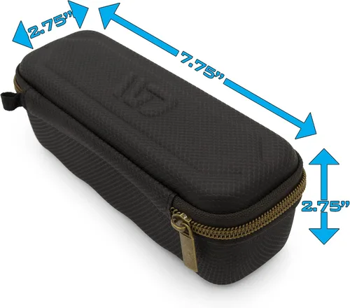 Vista 4 de CASEMATIX Funda de micrófono compatible con modelos de micrófono con cable de hasta 6.75 pulgadas máximo, funda de micrófono ultra compacta