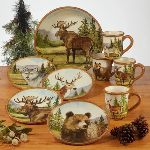 Vista 4 de Certified International Mountain Summit - Tarro para galletas con alce 3D