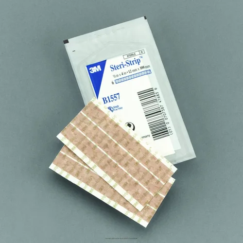 3M Steri-Strip Mezcla Tono Piel Cierre: 1/2" x 4" (12 x 100 mm): Embalaje: 6 Tiras / Sobre - UOM = Cada 1