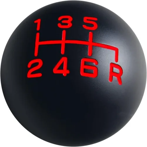 DEWHEL Palanca de cambio manual JDM Tipo R de 6 velocidades, reversa a la derecha y abajo, M12x1.25 M10x1.5 M10x1.25 M8x1.25, aluminio, negro/rojo