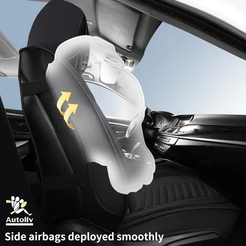 Vista 3 de Fundas de asiento de automóvil, transpirables e impermeables, de piel de napa, para autos, SUV, camiones, sedán, funda universal antideslizante