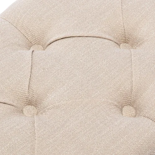 Vista 5 de chairus Banco otomano tapizado con tela