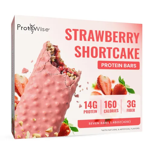 Vista 23 de ProtiWise – Barra de alto contenido en proteínas con sabor a bayas y esponjosa de 15g 7/Caja Pérdida de peso, dieta, apta para dieta cetogénica