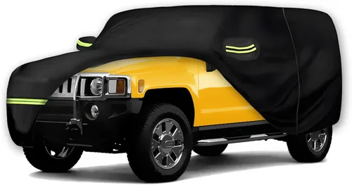 Vista 8 de Fundas impermeables para automóvil para Ford Bronco 2021-2024 de 2 puertas (negro) 210T, personalizadas, resistentes, impermeables, protección