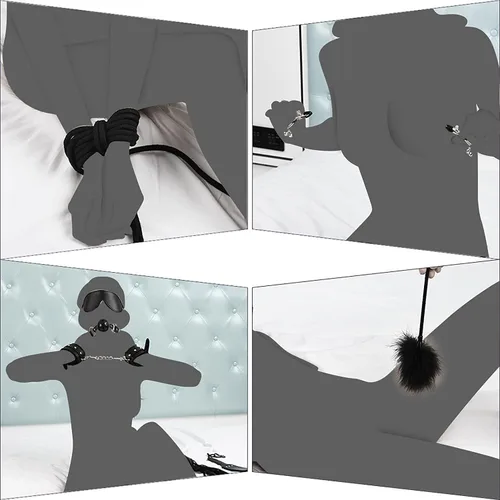 Juego de correas de cama para sujetar muñecas y tobillos, cuerda y lazos sexuales para tobillos y muñecas, bandas de resistencia sexual con correa