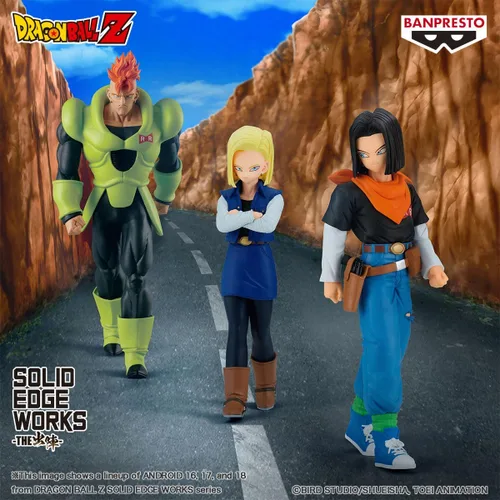 Vista 2 de Banpresto - Dragon Ball Z - Android 17, figura de Bandai Spirits Solid Edge Works
