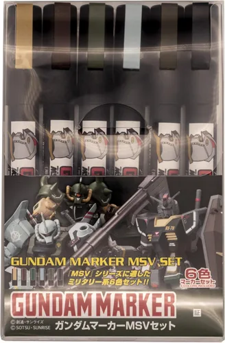 GSI Creos - Juego de marcadores GMS127 Gundam MSV (juego de 6 marcadores), Mr. Hobby