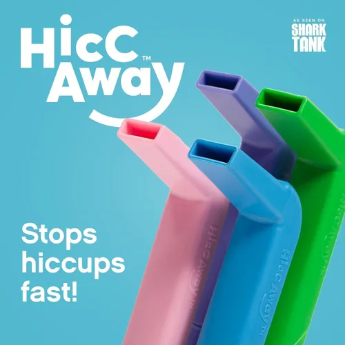 Vista 2 de HiccAway Pajita para el hipo - Detiene el hipo de forma natural y rápida - Como se vio en el programa Shark Tank - Alivio clínicamente probado