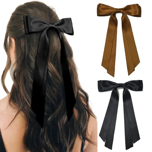 Vista 8 de Lazos para el Cabello para Mujeres, Clips de Lazos, Lindas Cintas para el Cabello para Niñas, Lazos de Cinta para el Cabello, Pasadores de Moño
