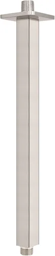 Vista 16 de NearMoon - Brazo de ducha montado en techo con brida, conexión universal 1/2 NPT, brazo de ducha recto cuadrado para cabezal de ducha de lluvia