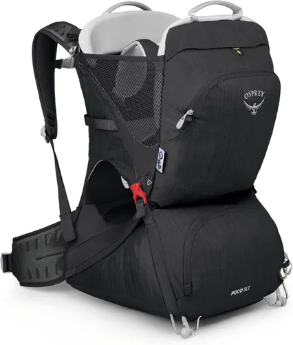 Osprey Poco SLT Lightweight Child Carrier Backpack - Slimmed-Down Hiking Carrier for Toddlers with Safety Harness, Sunshade, and Ventilated