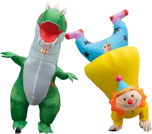 Vista 6 de Dceroyil Disfraz inflable divertido para adultos, disfraz inflable original para Navidad, Halloween