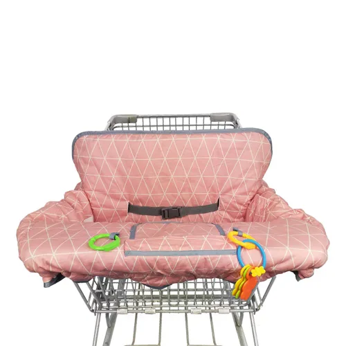 Vista 38 de Funda para carrito de compras para bebé de algodón, lavable a máquina para bebés, niños pequeños, niños o niñas, grandes (lindas)