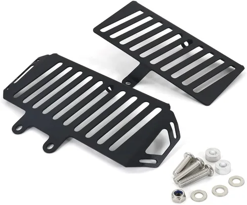 Vista 4 de Protector de rejilla de radiador, compatible con Royal Enfield Himalayan 2016-2023, cubierta de rejilla de protección de radiador