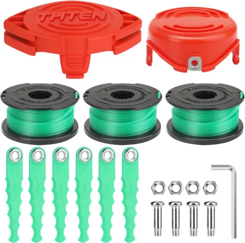 Vista 8 de THTEN SF-080 - Juego de 18 cuchillas para recortar césped compatible con Black & Decker GH3000 LST540 GH3000R LST540B