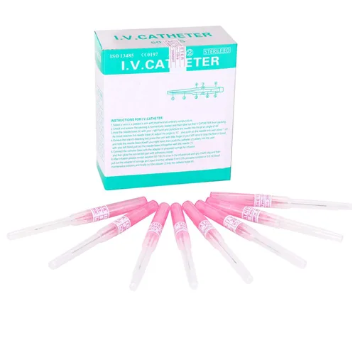 Kit de 50 agujas de catéter IV de 20G, suministro de agujas para perforación de nariz y oreja