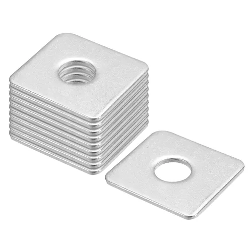 Vista 12 de uxcell Arandela cuadrada, 10 piezas M3x10x10x1mm 304 arandelas de placa cuadrada de acero inoxidable 304 Junta espaciadora de almohadilla plana