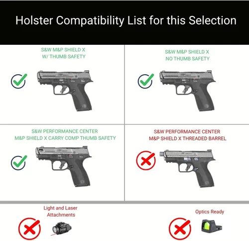 Vista 234 de CYA Supply Co. Base IWB Funda de transporte oculta propiedad de veteranos fabricada en Estados Unidos - Compatible