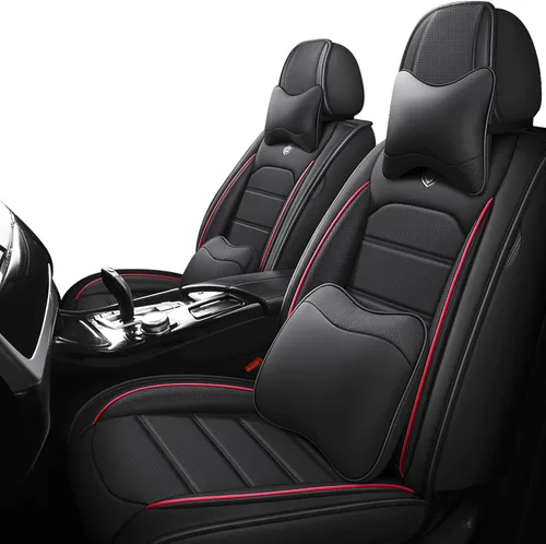 Vista 26 de Fundas de asiento delantero de automóvil para Mazda CX-5 2000-2024, 2 asientos, cojín protector de cuero de ajuste personalizado, fundas interiores