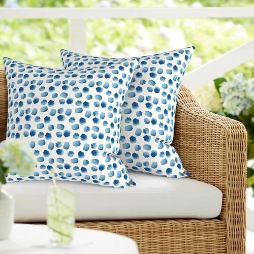 Vista 63 de DYTXIII Paquete de 2 almohadas lumbares impermeables para exteriores con rellenos, 12 x 20 pulgadas, almohada decorativa rectangular para patio