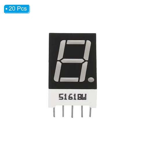 Vista 3 de PATIKIL Tubo digital con pantalla LED, paquete de 20 ánodos comunes, 7 segmentos, 10 pines, 1 broca, 3,3 V, 0,56 pulgadas, módulo de pantalla LED