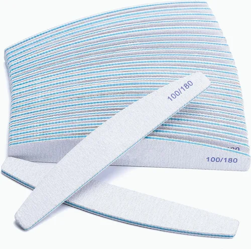 Vista 7 de 25 limas de uñas de grano 100/150 de doble cara, lavables, tablero de esmeril para uñas acrílicas, gel, uñas naturales