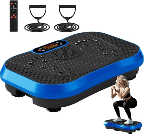 Vista 13 de SoftGym Vibration Plate Exercise Machine for Lymphatic Drainage,Power Vibrate Stand Shake Board 450 Lbs Capacity Whole Body Workout Waver with