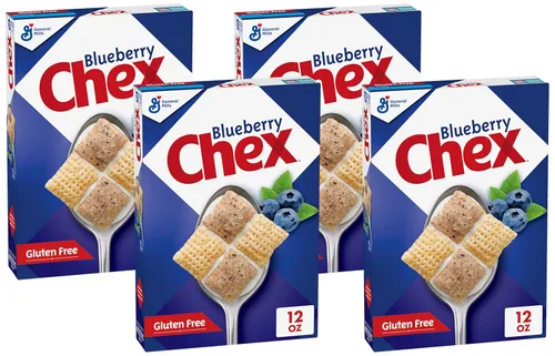 Vista 10 de Cereal de Arándanos Chex, Cereal para el desayuno sin gluten, hecho con grano integral, 12 onzas