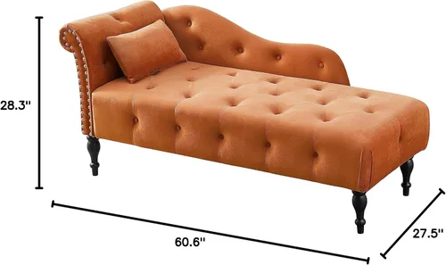 Vista 11 de HomSof Silla moderna de interior con tumbona sin brazos con patas de madera maciza