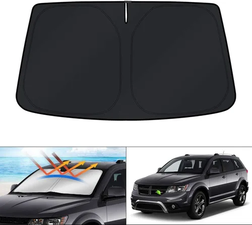 Vista 249 de KUST Parasol para parabrisas para Ford Escape 2020-2025 2026, accesorio personalizado, protector de ventana plegable, bloquea los rayos UV, visera