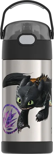 Vista 64 de THERMOS FUNTAINER Botella de agua con pajita, 12 onzas, Avengers