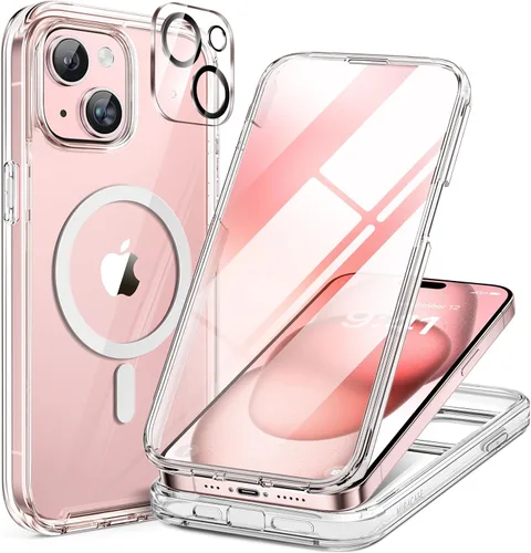 Vista 8 de Miracase Glass Series - Funda para iPhone 11 de 6.1 pulgadas, funda resistente de cuerpo completo mejorado con protector de pantalla de vidrio Negro