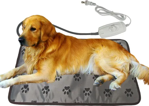 Vista 7 de Alfombrilla térmica extragrande para mascotas para perros y gatos, impermeable, para interiores y exteriores, fácil de limpiar